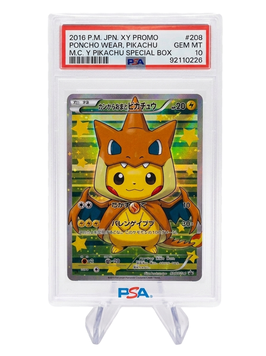 Poncho Pikachu PSA 10